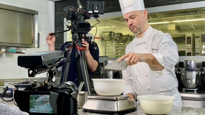 Captation d'un chef pâtissier